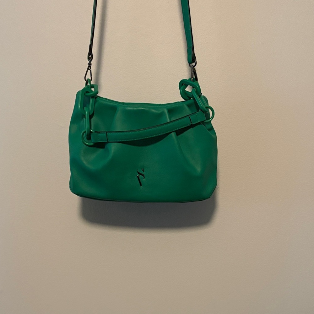 Simply Vera Vera Wang Green Shoulder Bag Set Including Wristlet and Wallet